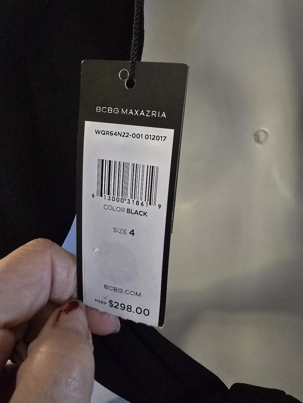 BCBG Max Azria NWT Black Cutout Maxi Dress Size 4 Open Back Formal Evening Gown - Picture 8 of 10